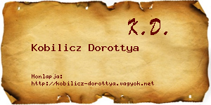 Kobilicz Dorottya névjegykártya