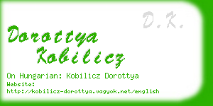 dorottya kobilicz business card